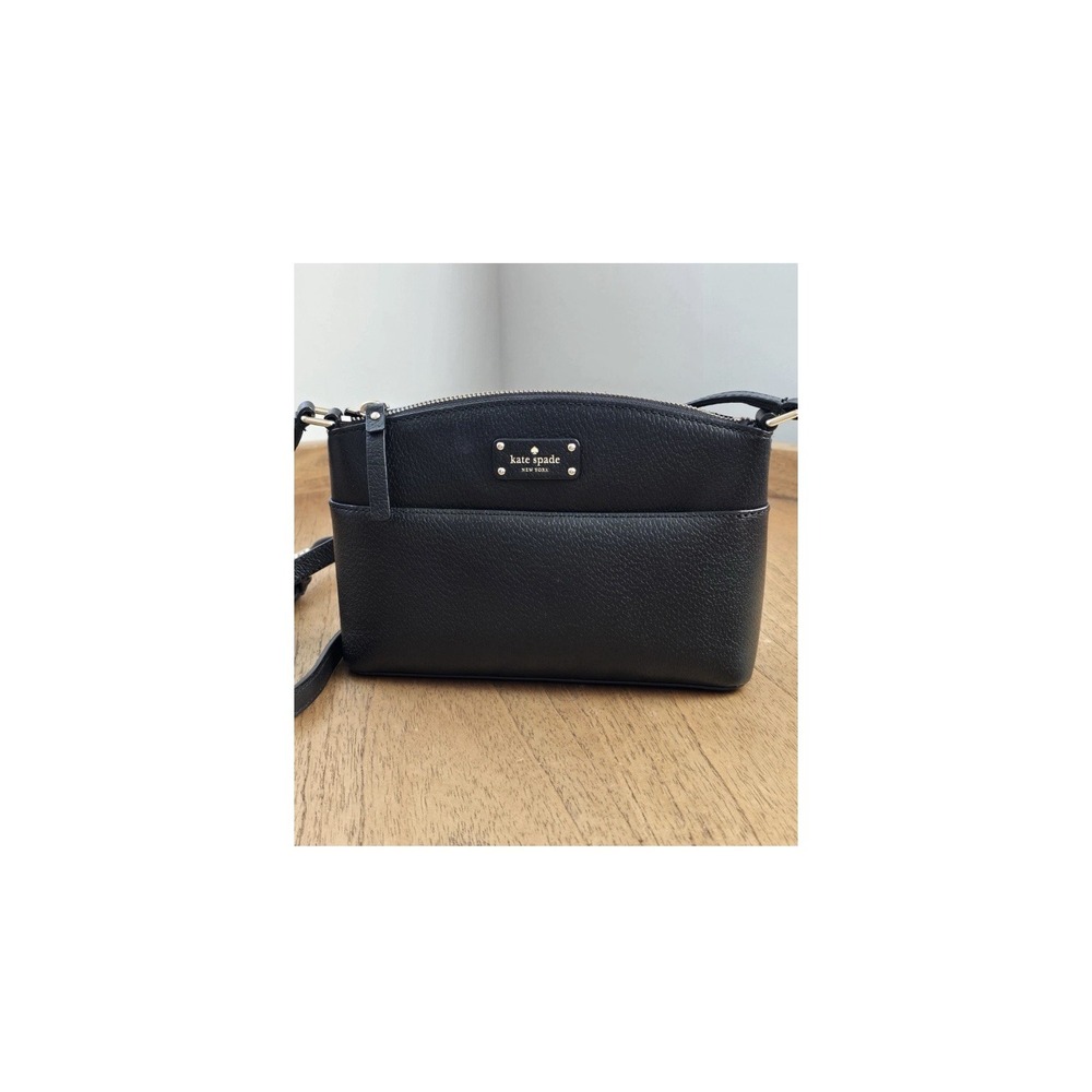 Kate Spade Black Pebbled Leather Grove Street Millie Crossbody Bag